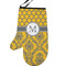 Damask & Moroccan Personalized Oven Mitt - Left