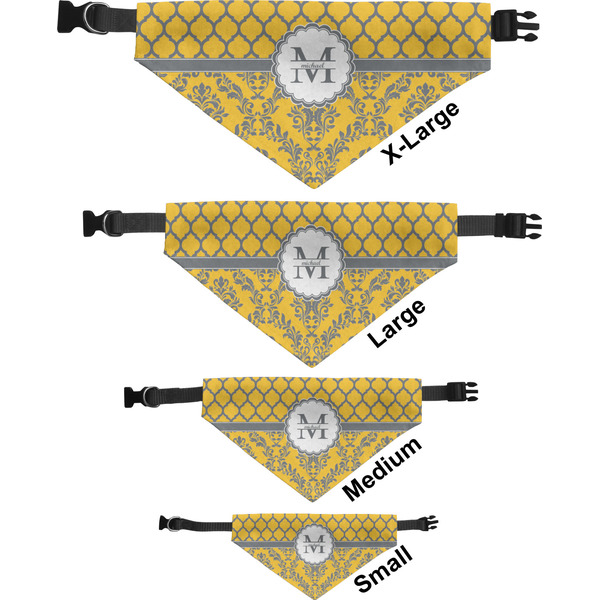 Damask & Moroccan Pet Bandana Sizes