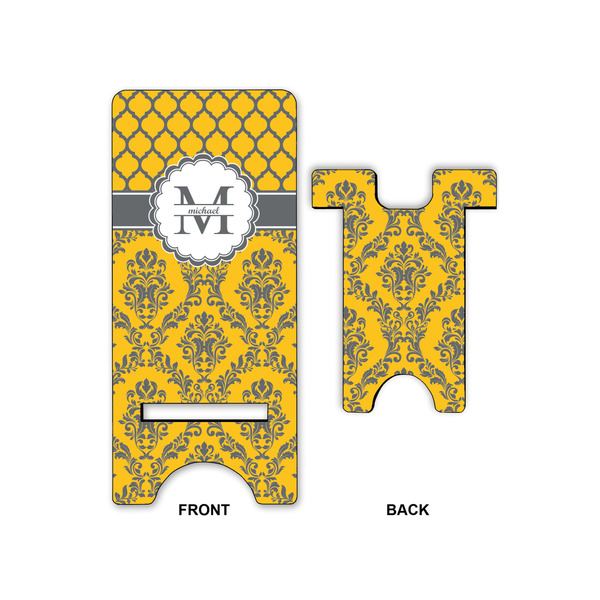 Damask & Moroccan Phone Stand - Front & Back