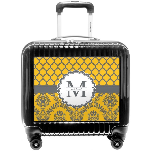 Custom Damask & Moroccan Pilot / Flight Suitcase (Personalized)