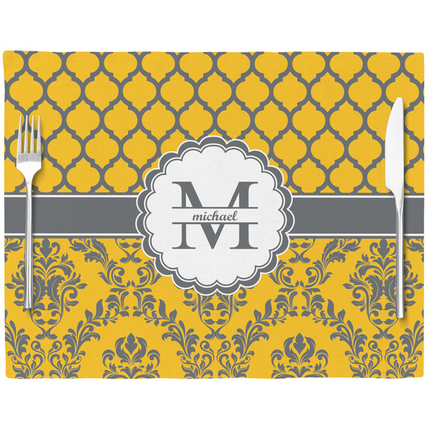 Damask & Moroccan Placemat with Props
