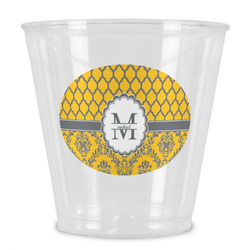 Damask & Moroccan Plastic Shot Glass (Personalized)