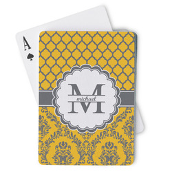 Damask & Moroccan Playing Cards (Personalized)