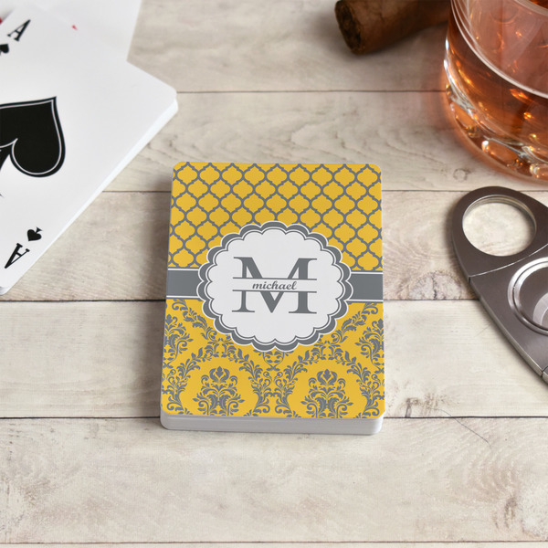 Damask & Moroccan Playing Cards - In Context