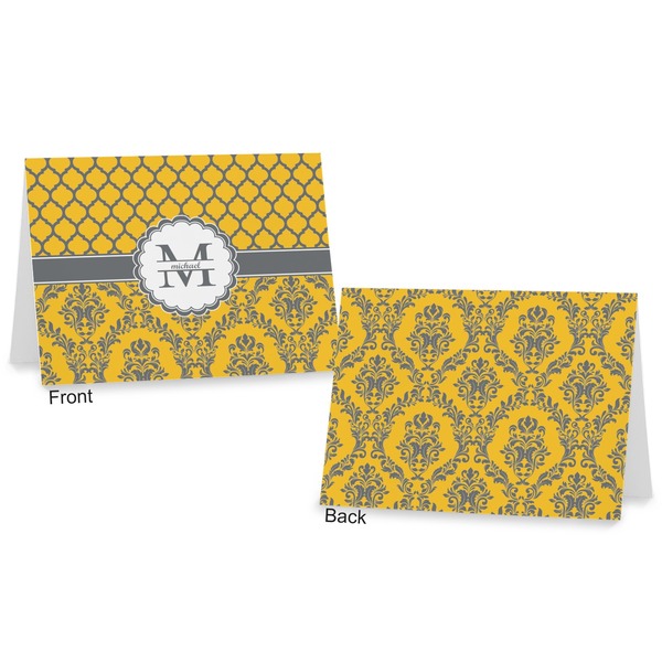 Damask & Moroccan Postcard - Front and Back