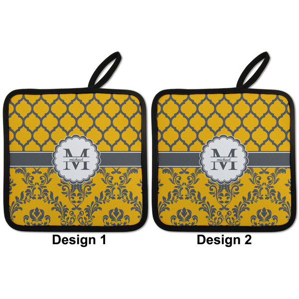 Damask & Moroccan Pot Holders - Set of 2 APPROVAL