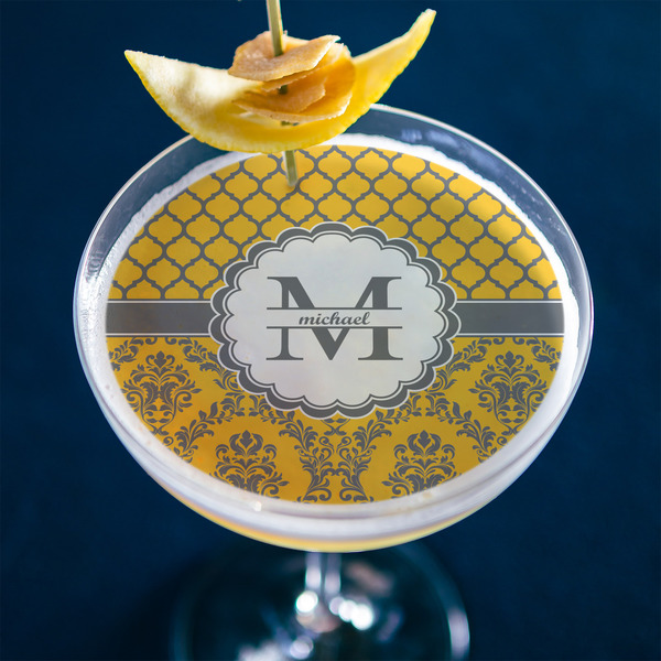 Damask & Moroccan Printed Drink Topper - XLarge - In Context