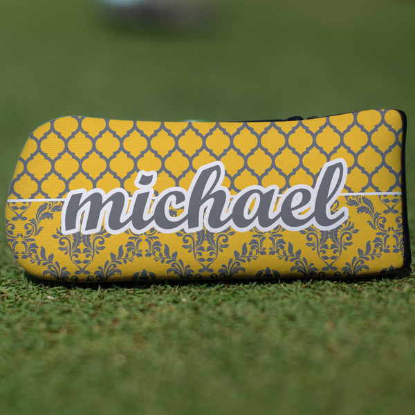 Custom Damask & Moroccan Blade Putter Cover (Personalized)
