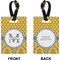 Damask & Moroccan Rectangle Luggage Tag (Front + Back)