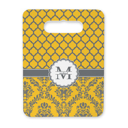 Damask & Moroccan Rectangular Trivet with Handle (Personalized)