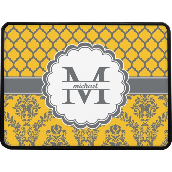 Damask & Moroccan Rectangular Trailer Hitch Cover (Personalized)
