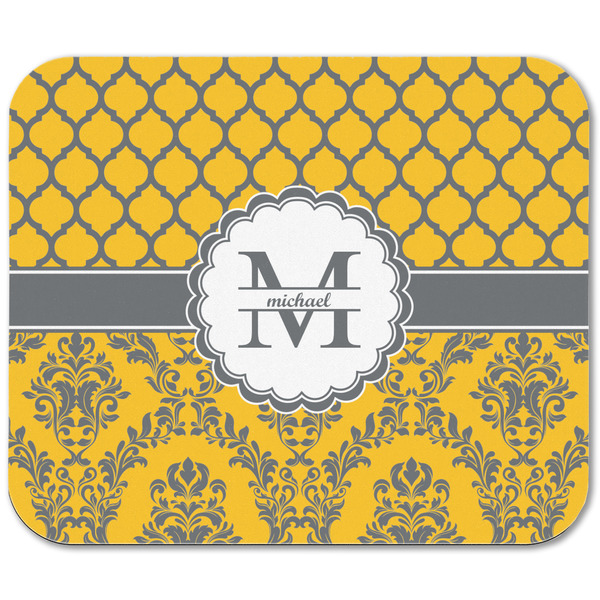 Damask & Moroccan Rectangular Mouse Pad - APPROVAL