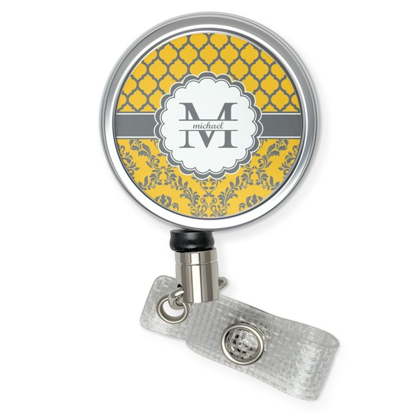 Custom Damask & Moroccan Retractable Badge Reel (Personalized)