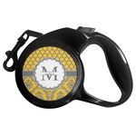 Damask & Moroccan Retractable Dog Leash - Small (Personalized)