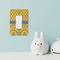 Damask & Moroccan Rocker Light Switch Covers - Single - IN CONTEXT