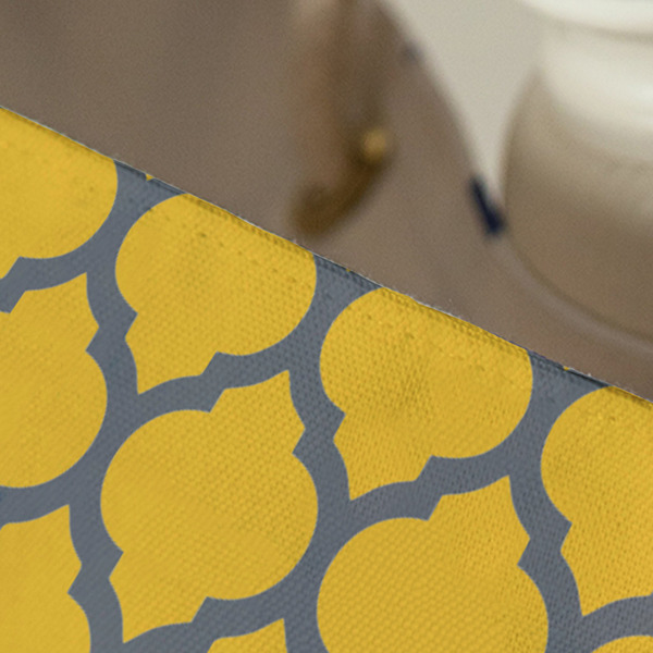 Damask & Moroccan Large Rope Tote - Close Up View