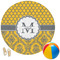 Damask & Moroccan Round Beach Towel (Personalized)