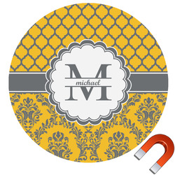 Damask & Moroccan Car Magnet (Personalized)
