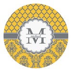 Damask & Moroccan Round Decal (Personalized)
