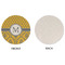 Damask & Moroccan Round Linen Placemats - APPROVAL (single sided)