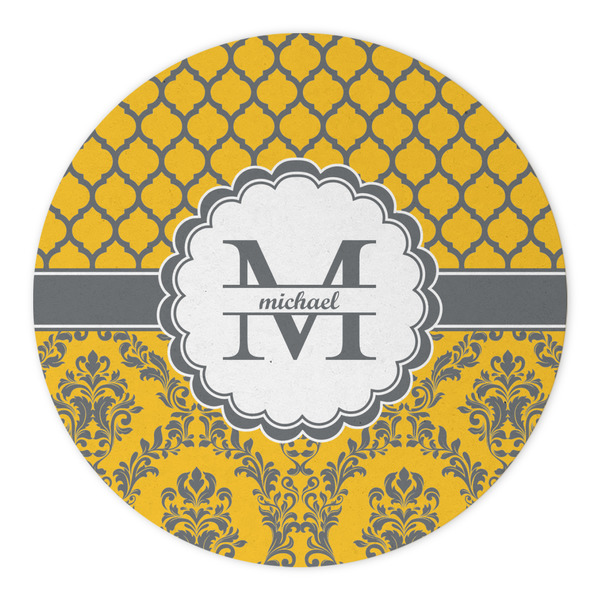 Damask & Moroccan Round Paper Coaster - Approval
