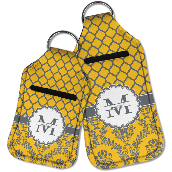 Damask & Moroccan Sanitizer Holder Keychain - Parent Main