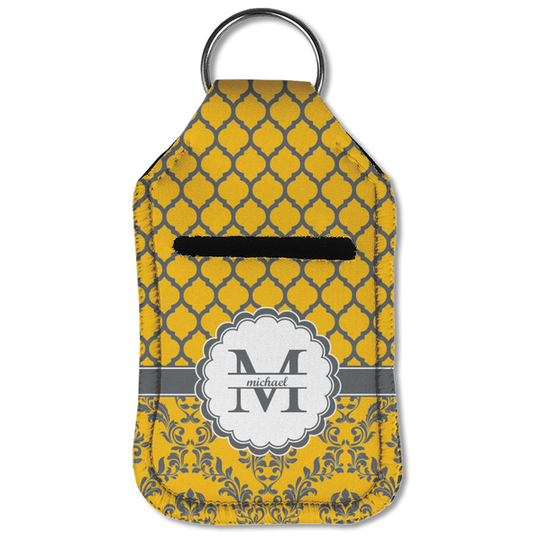 Damask & Moroccan Sanitizer Holder Keychain - Small (Front Flat)