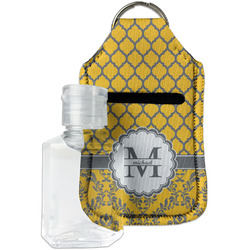 Damask & Moroccan Hand Sanitizer & Keychain Holder - Small (Personalized)