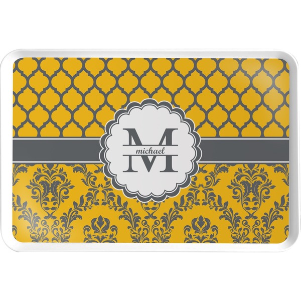 Custom Damask & Moroccan Serving Tray (Personalized)