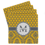Damask & Moroccan Absorbent Stone Coasters - Set of 4 (Personalized)