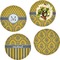 Damask & Moroccan Set of Lunch / Dinner Plates