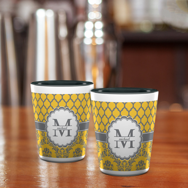 Damask & Moroccan Shot Glass - Two Tone - LIFESTYLE