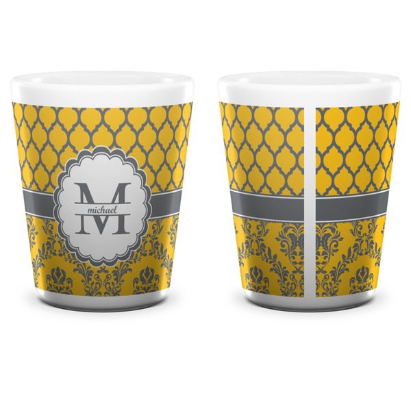 Damask & Moroccan Shot Glass - White - APPROVAL