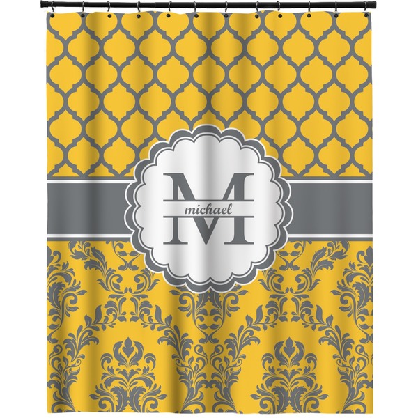 Custom Damask & Moroccan Extra Long Shower Curtain - 70"x84" (Personalized)