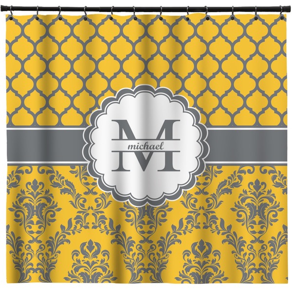 Custom Damask & Moroccan Shower Curtain - 71" x 74" (Personalized)