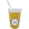 Damask & Moroccan Sippy Cup with Straw (Personalized)