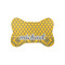 Damask & Moroccan Bone Shaped Dog Food Mat (Small) (Personalized)