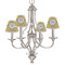 Damask & Moroccan Small Chandelier Shade - LIFESTYLE (on chandelier)