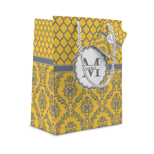 Custom Damask & Moroccan Small Gift Bag (Personalized)