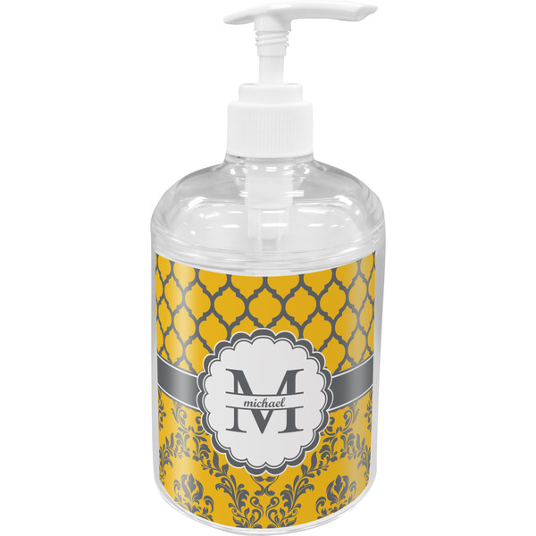 Custom Damask & Moroccan Acrylic Soap & Lotion Bottle (Personalized)