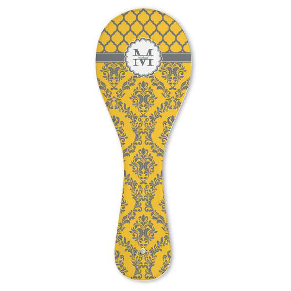 Custom Damask & Moroccan Ceramic Spoon Rest (Personalized)