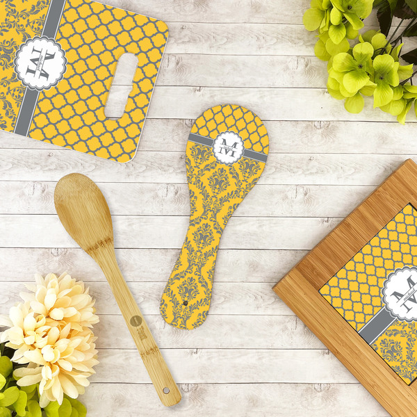 Damask & Moroccan Spoon Rest Trivet - LIFESTYLE