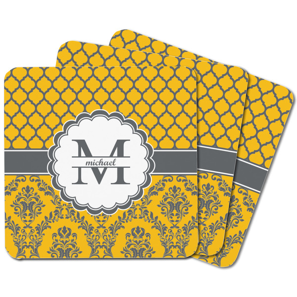 Damask & Moroccan Square Fridge Magnet - MAIN