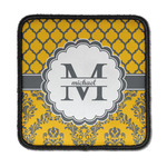 Damask & Moroccan Iron On Square Patch w/ Name and Initial