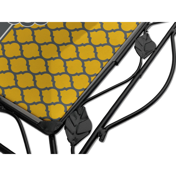 Damask & Moroccan Square Trivet - Detail