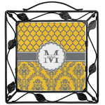 Damask & Moroccan Square Trivet (Personalized)