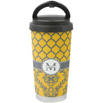 Damask & Moroccan Stainless Steel Coffee Tumbler (Personalized)