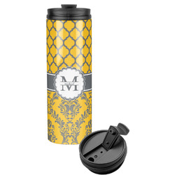 Damask & Moroccan Stainless Steel Skinny Tumbler (Personalized)