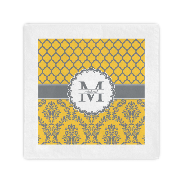 Custom Damask & Moroccan Standard Cocktail Napkins (Personalized)