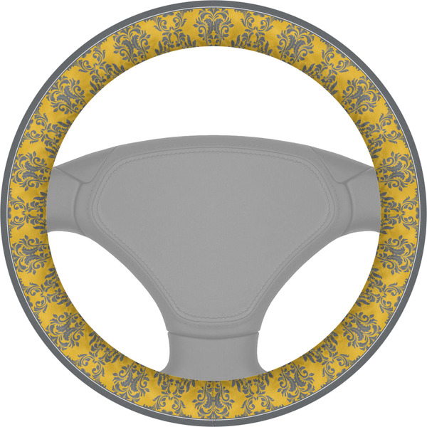 Custom Damask & Moroccan Steering Wheel Cover